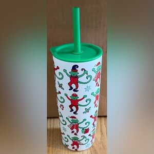 Starbucks roller rabbit Christmas Monkey Tumbler
